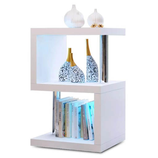 Side Table End Table Book Shelf with LED Light - SHI8-ST26