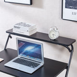 Foldable Teak Wood Computer Desk H06