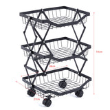 Collapsible Fruit Cart HL-1623 HL-1624 HL-1625