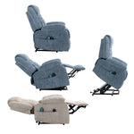 Electric Power Lift Recliner Chair in multiple positions showcasing its comfort and functionality.