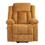 Electric Power Lift Recliner Chair in soft brown fabric, designed for comfort and mobility support.