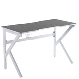 Gaming Desk Computer Desk Home Office Desk Work Table with Cup Holder and Hook PH-496