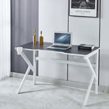 Gaming Desk Computer Desk Home Office Desk Work Table with Cup Holder and Hook PH-496