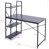 Modern Teak Computer Desk with Top Shelfing SD-S02
