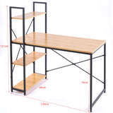 Modern Teak Computer Desk with Top Shelfing SD-S02