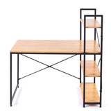 Modern Teak Computer Desk with Top Shelfing SD-S02
