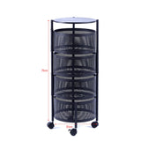 3-5 Tier Round Storage Cart SF-103 SF-104 SF-104-5