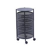 Heavy duty lockable wheels for the black round storage trolley