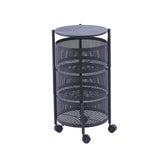 3-5 Tier Round Storage Cart SF-103 SF-104 SF-104-5