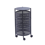 Heavy duty lockable wheels for the black round storage trolley