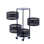 Sturdy frame construction of the artisan round storage trolley