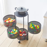 3-5 Tier Round Storage Cart SF-103 SF-104 SF-104-5