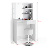 Dressing Table Vanity Desk with Makeup Mirror and Lights SHI13AN