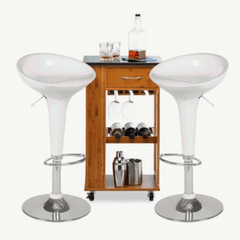 Set of 2 A01 black bar stools for kitchen5