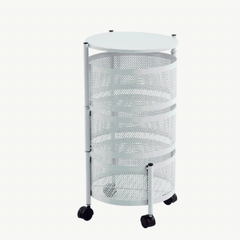 3 Tier Round Storage Cart SF-103 for organizing and decluttering spaces2