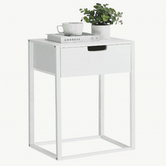Iron Frame Nightstand with Drawer OT-2107