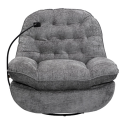 Swivel Rocker Glider Couch with Phone Holder CR-KJ2026