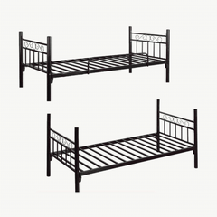 Sturdy Twin-Over-Twin Metal Bunk Bed Frame - Space-Saving Design BD-C03,,,,9186,,,,BT-06,,,,BD-06