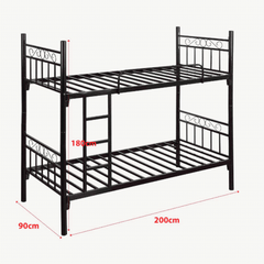 Sturdy Twin-Over-Twin Metal Bunk Bed Frame - Space-Saving Design BD-C03,,,,9186,,,,BT-06,,,,BD-06