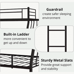 Triple Bunk Bed (Metal) BD-C04