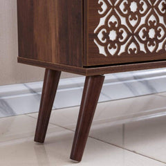 Rustic Modern TV Stand in Caramel color, model TV-1023