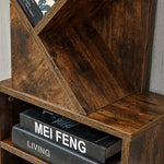Close-up of Freestanding Tree Bookshelf with Cabinet showcasing a unique design holding books.