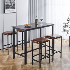 Bar Table Stool Set Home Dining Room Table Chairs KJT-3804