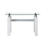 Two-Tier Rectangular Glass Coffee Table 120cm – product image 14
