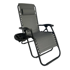 Folding Recliner Chair Lounger With Tray - Set Of 2 BSC-012