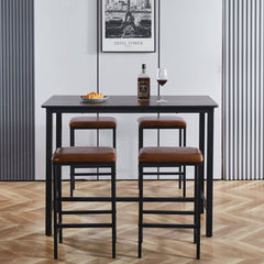 Bar Table Stool Set Home Dining Room Table Chairs KJT-3804