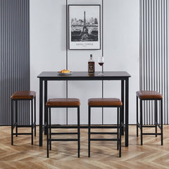 Bar Table Stool Set Home Dining Room Table Chairs KJT-3804