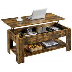 Coffee Table Lift Top Side Table CT-007 Antique wood