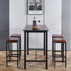 Bar Table Stool Set Home Dining Room Table Chairs KJT-3804