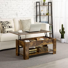 Coffee Table Lift Top Side Table CT-007 Antique wood