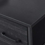 Top view of the Fabric 8-Drawer Storage Chest OT-220 showcasing the sleek black surface and drawer handle.