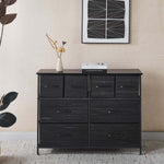 Fabric 8-Drawer Storage in stylish black design, featuring lightweight drawers for versatile home organization.