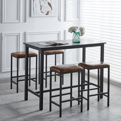 Bar Table Stool Set Home Dining Room Table Chairs KJT-3804