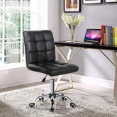 Leather Office Chair Adjustable Counter Chairs (Set of 2) CR-B16