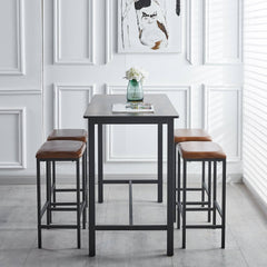 Bar Table Stool Set Home Dining Room Table Chairs KJT-3804