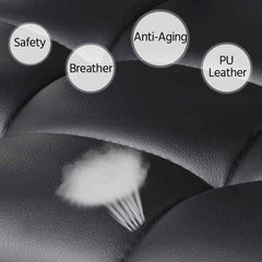 Leather Office Chair Adjustable Counter Chairs (Set of 2) CR-B16