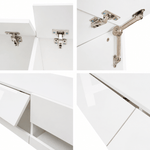 wall mounted TV cabinet with lift up doors