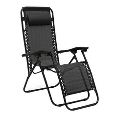 Folding Recliner Chair Lounger With Tray - Set Of 2 BSC-012