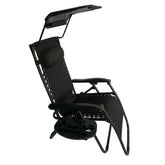 Sun Lounger Recliner Chair With Canopy Sunshade (Set Of 2) BSC-005