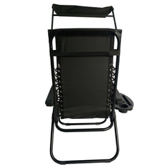 Sun Lounger Recliner Chair With Canopy Sunshade (Set Of 2) BSC-005