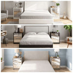 Modern Mirrored Bedside Table with 3 Drawers – product image 6