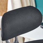 Close-up of the headrest of an Ergonomic High Back Mesh Office Chair showcasing its breathable mesh fabric.