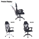 Ergonomic gaming chair with breathable mesh material and lumbar support design