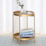 2 Tier Side Table with Storage Tray – Modern Coffee Table – product image 19