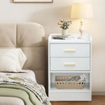 Nightstand LED Side Table 2 Drawers BSD-07 – product image 17