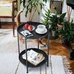 2 Tier Side Table with Storage Tray – Modern Coffee Table – product image 17